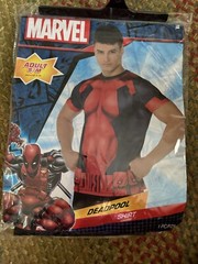 Marvel Deadpool Men Novelty Athletic Costume Shirt (Size: Small/Medium) NWT