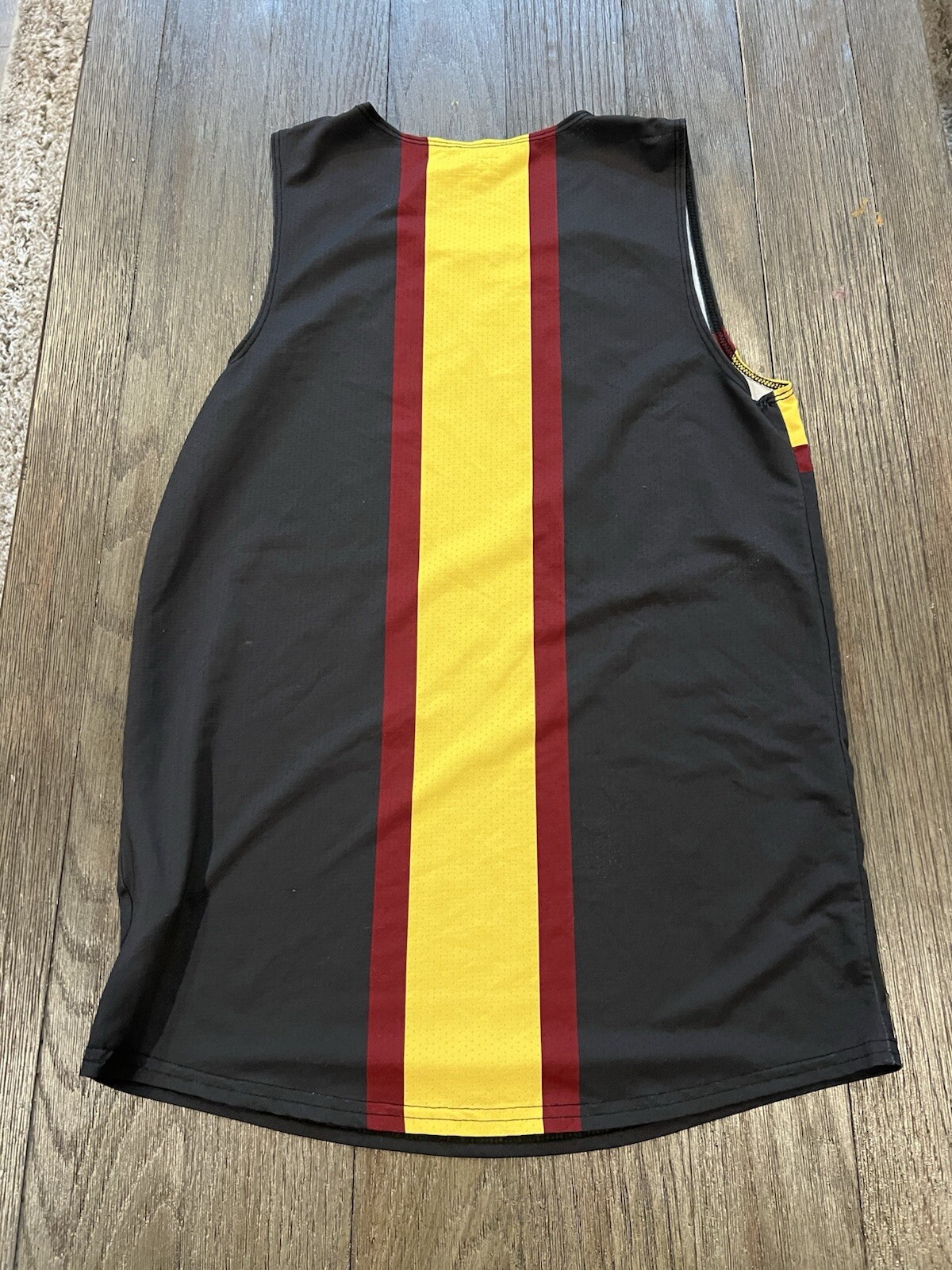 Mens Warriors High School Running Singlet Small Black gallery