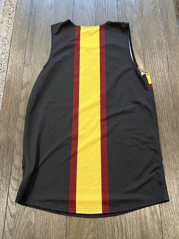 Mens Warriors High School Running Singlet Small Black gallery