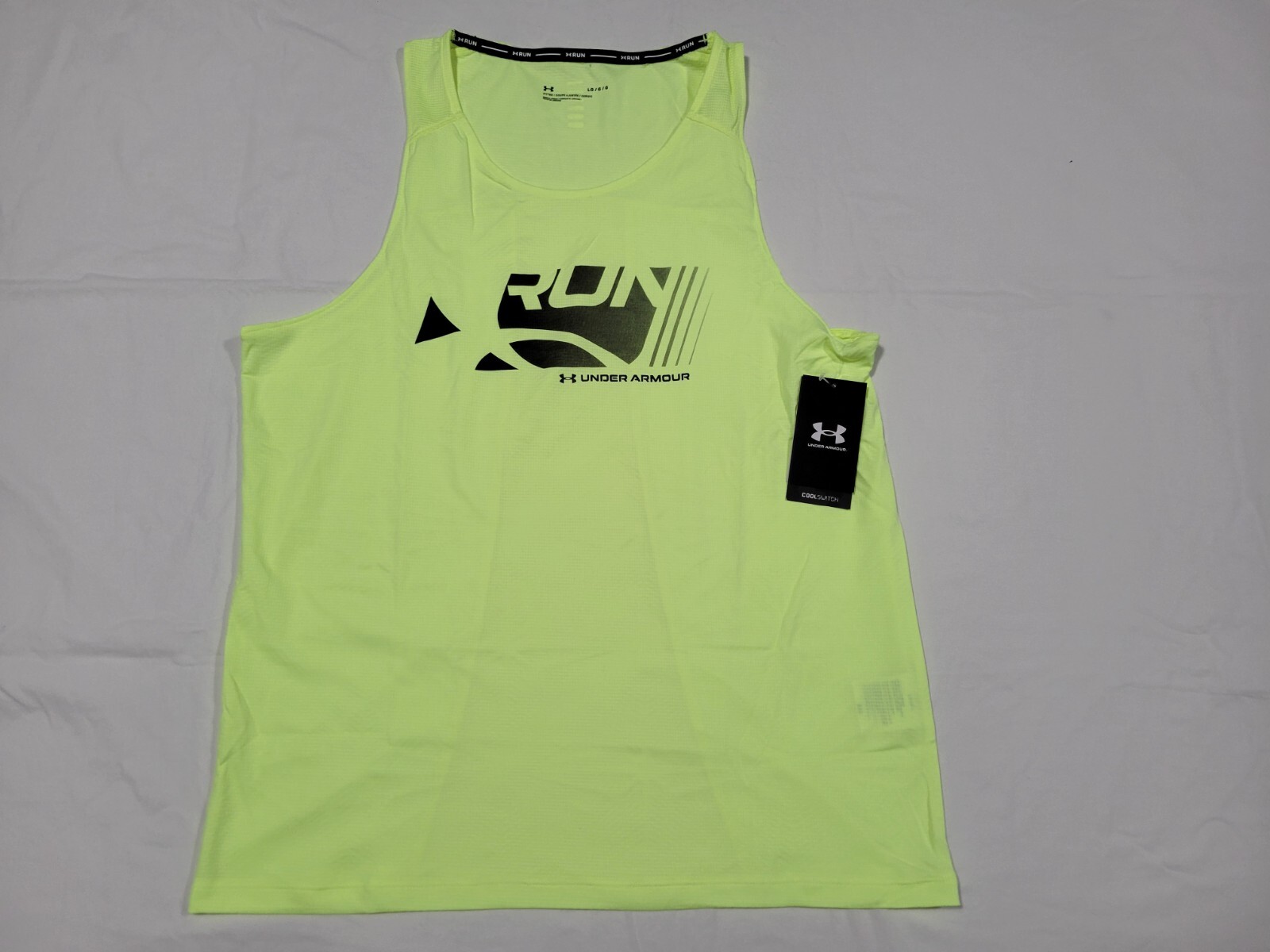 Under armour Cool Switch Run Singlet Mens Light weight Yellow 1371130-911 gallery
