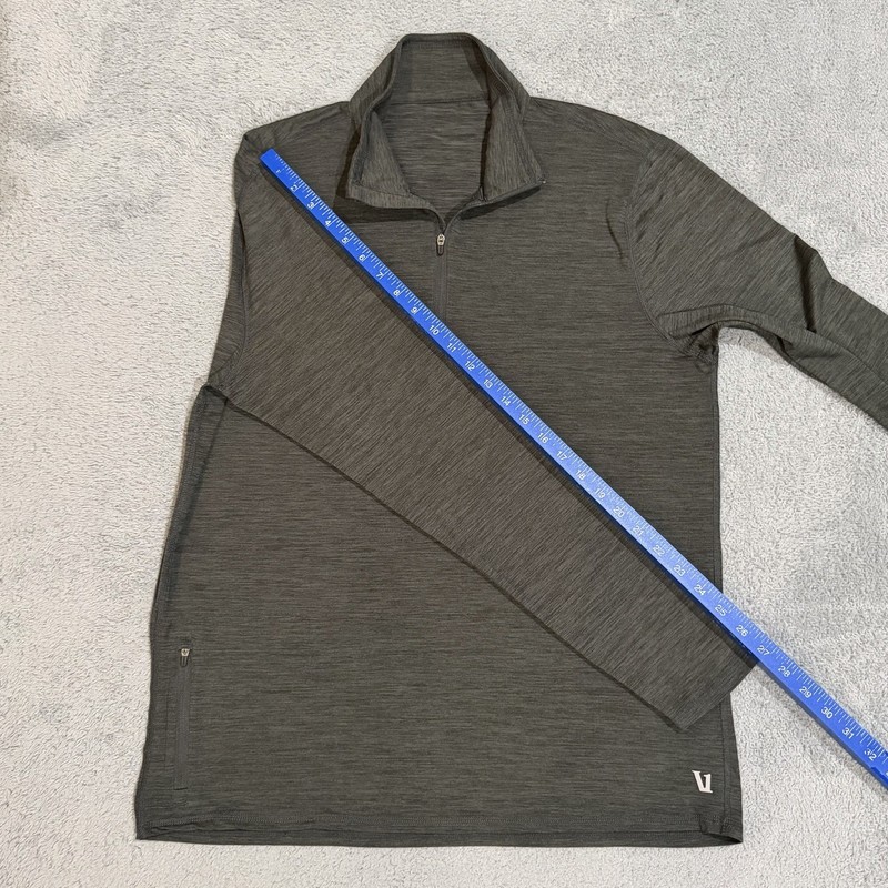 Vuori Ease Performance Half Zip Jacket 2.0 Men’s XL Black & Gray Pullover gallery
