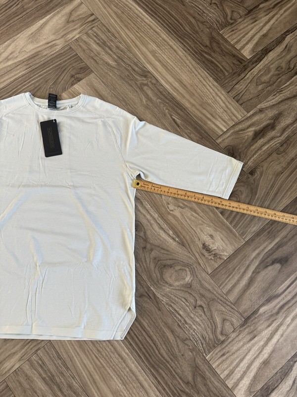 Alphalete Men’s Premium 3/4 Sleeve Tee- Mirage Blue Size Medium gallery