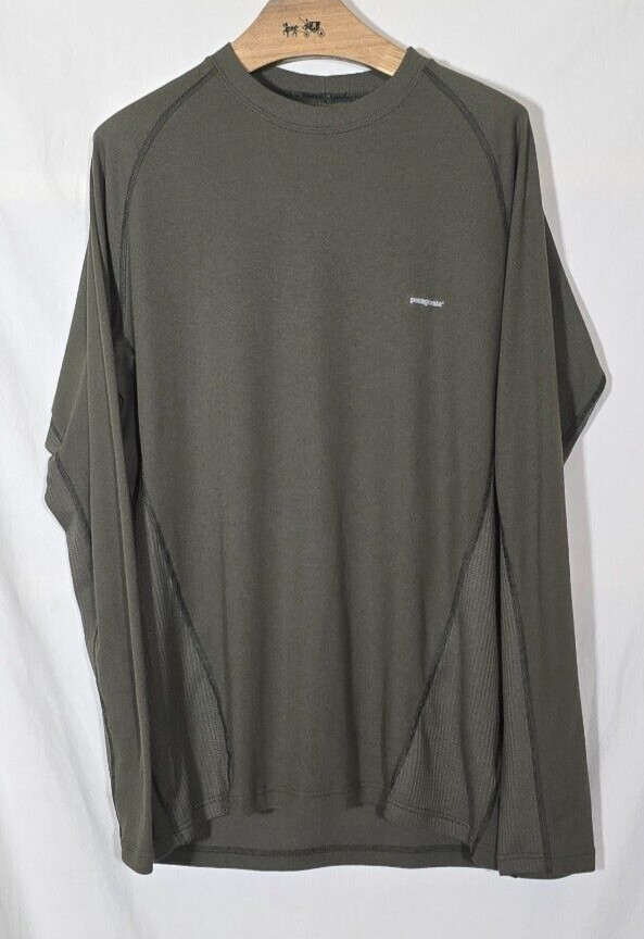 Patagonia #44810 Men's Capilene Performance LS Base Layer - Olive Drab - Sz M* gallery