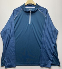 PBX PRO 1/4 Zip Men’s Athletic Long Sleeve Pullover Blue Breathable XXL