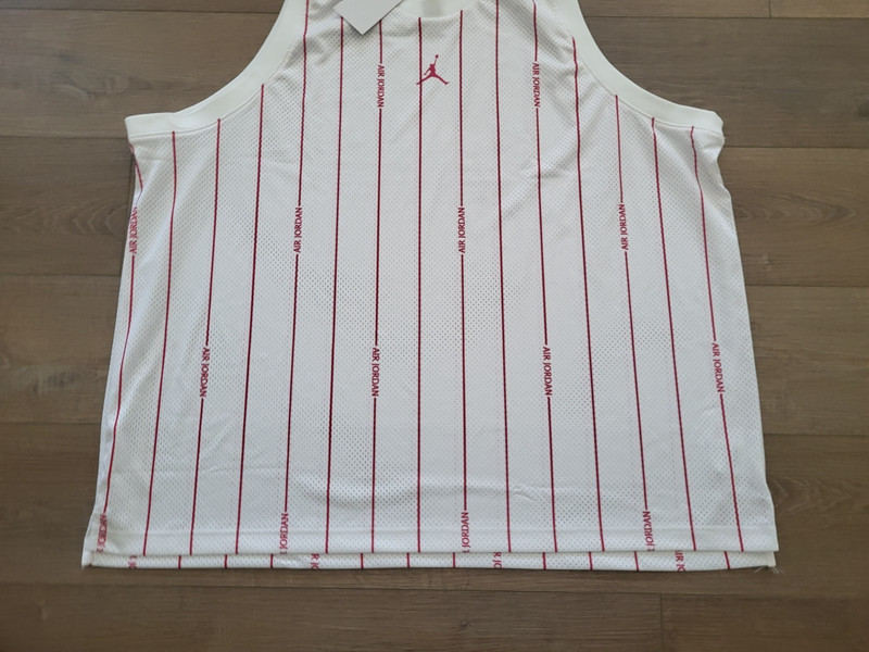 Mens Sz 3XL White Red Nike Air Jordan Essentials Basketball Jersey DM1380 NWT gallery