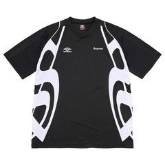 815726 Supreme x Umbro Old English Soccer Jersey Black
