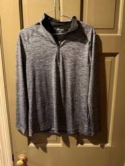 Paragon Size Medium Long Sleeve Quarter Zip Pullover In Gray #59