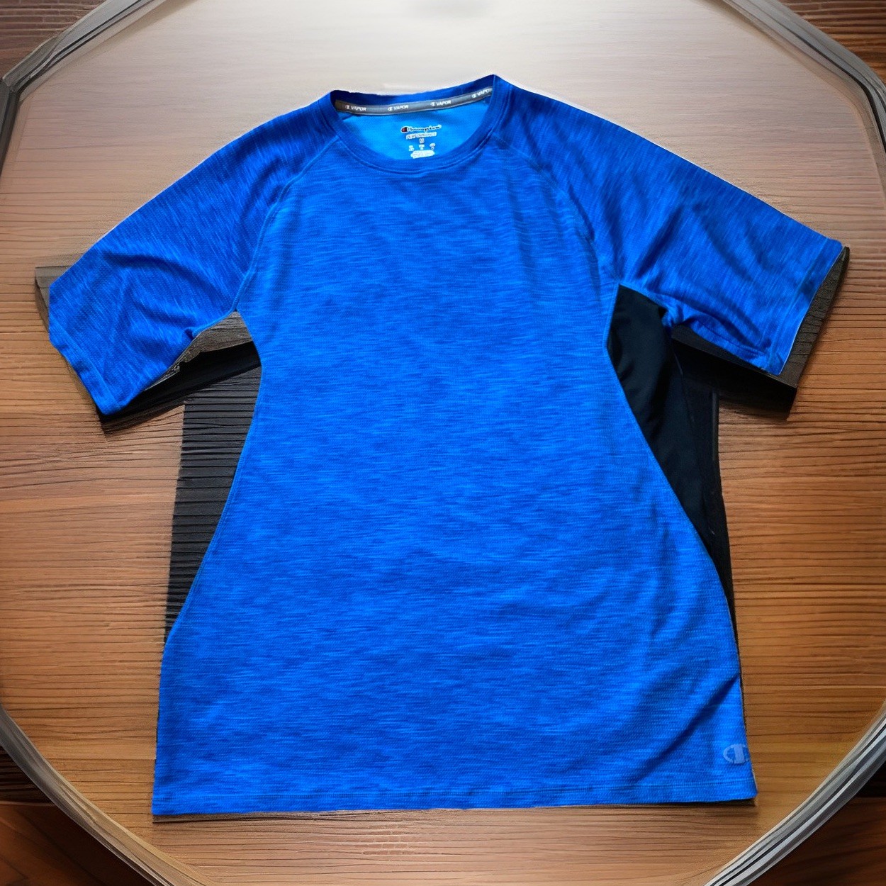 CHAMPION Men’s Short Sleeve Active Tech Tee, Velvet Evening Heather Medium gallery