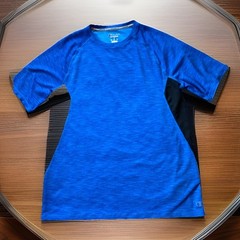 CHAMPION Men’s Short Sleeve Active Tech Tee, Velvet Evening Heather Medium