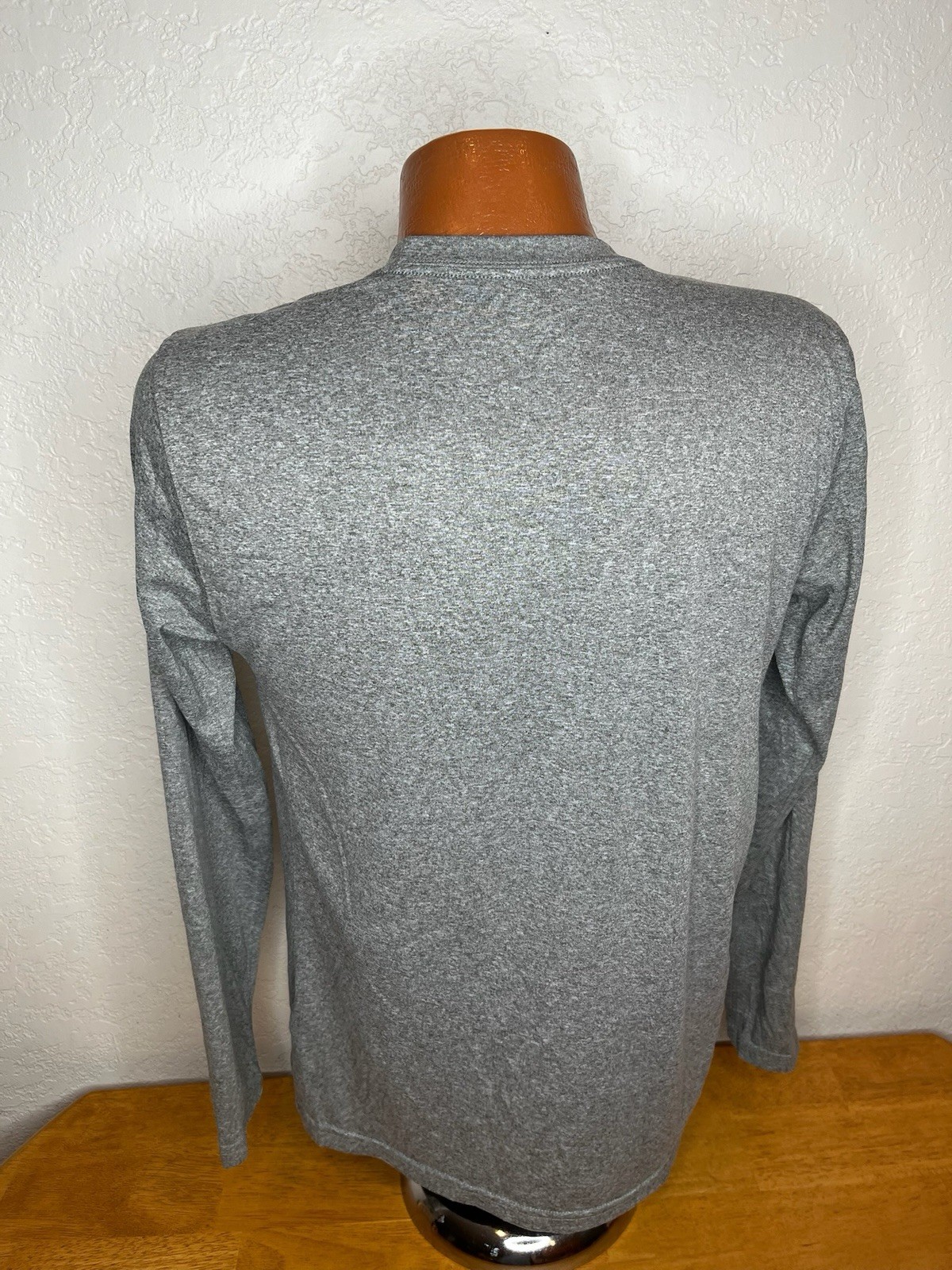 Men's Nike Dri Fit L/S Athletic Shirt Medium M - Gray - Daytona Beach Polyester gallery