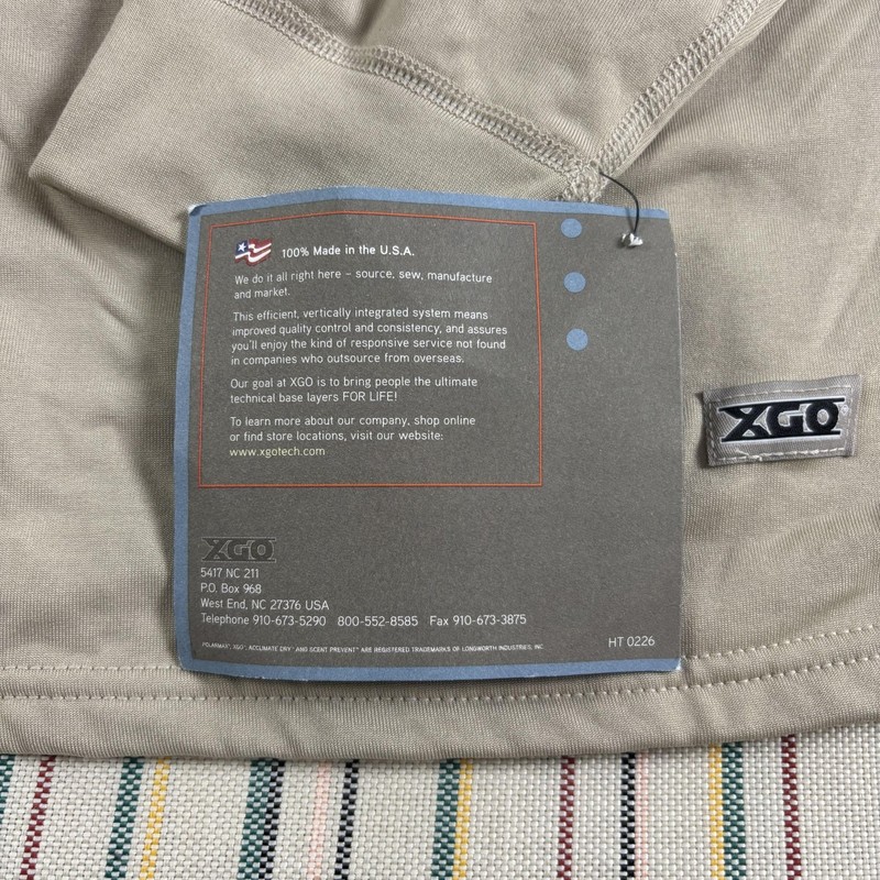 XGO Pullover Mens Large Beige Tactical Acclimate Dry Heavyweight Fleece 1/4 Zip gallery