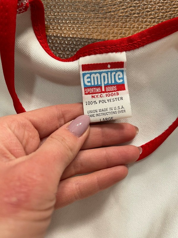 Lot of 4 Pcs Empire Sporting Goods Jersey Tank Top White Size Large gallery