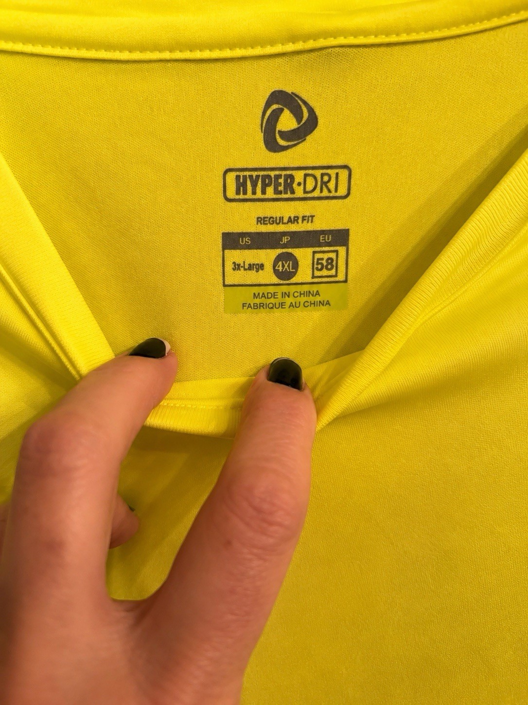 Tesla Hyper-Dri Neon Yellow Running Gym Athletic US Size 3XL Moisture Wicking gallery
