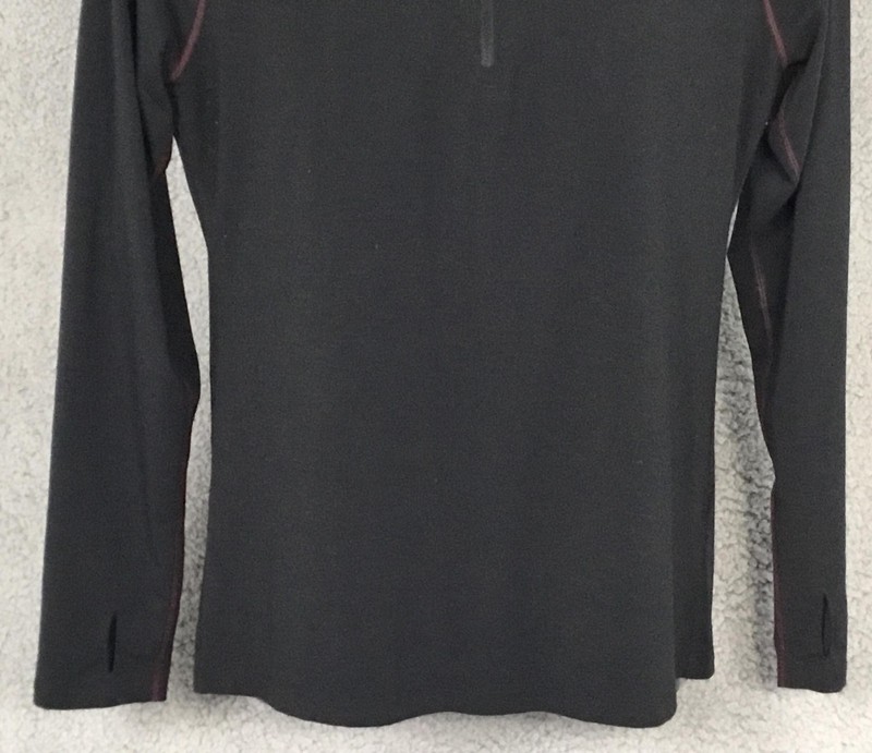 Paradox Merino Blend Shirt Mens Large Black 1/4 Zip Mock Neck Base Layer Sport gallery