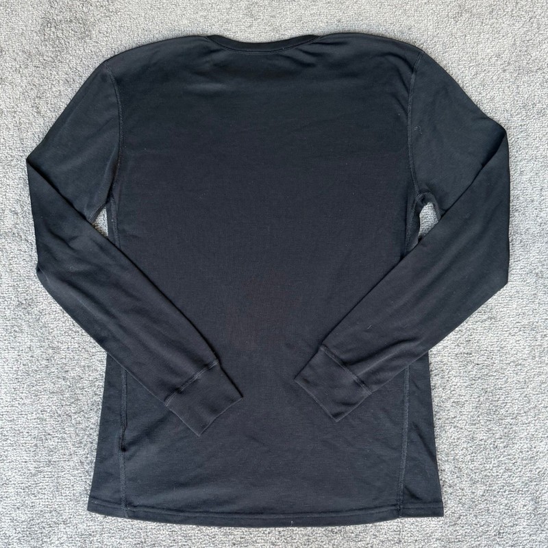 Odlo Mens XL Black Long Sleeve Performance Base Layer Crew Neck Thermal Top gallery