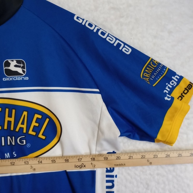 Giordana Carmichael Training Systems Cycling Biking Jersey Sz XL Full Zip Italy gallery