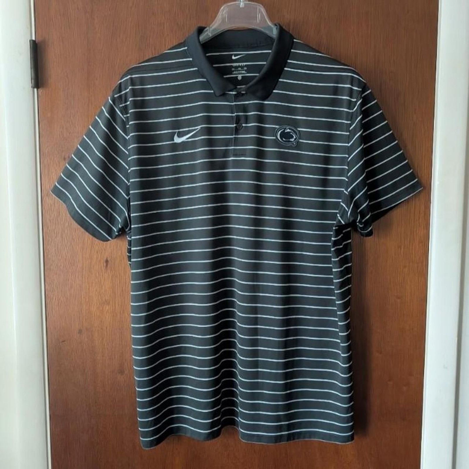 Nike Dri-Fit Penn State Striped Polo Shirt Men's Size XXL gallery