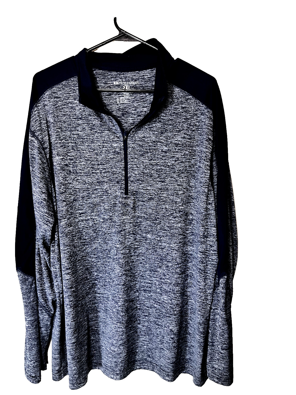 Holloway 1/4 Zip Shirt Pullover Men's 2XL Long Sleeve Performance Blue gallery