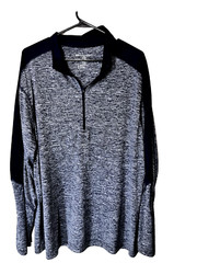 Holloway 1/4 Zip Shirt Pullover Men’s 2XL Long Sleeve Performance Blue