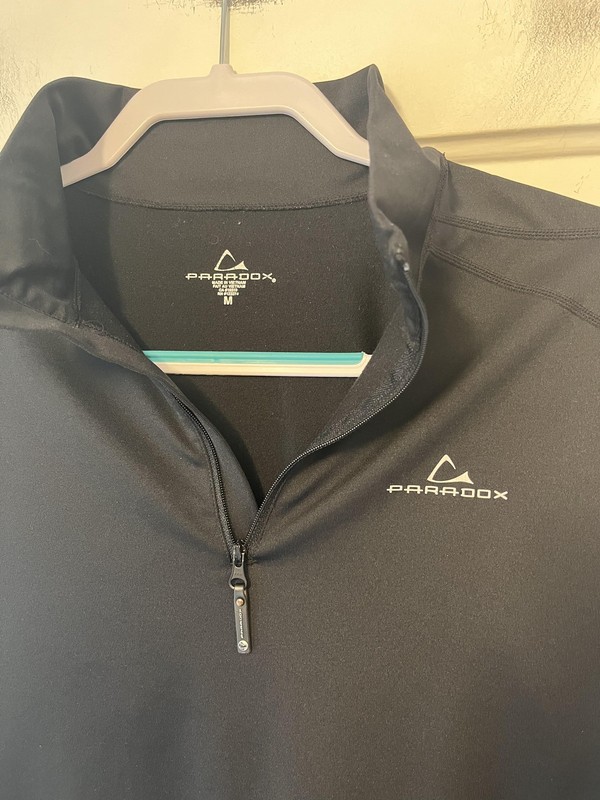 Paradox Pullover Mens Medium Black Warm Tek 1/4 Zip Fleece Stretch Outdoor gallery