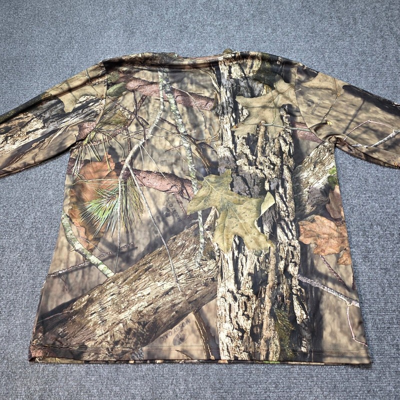 Men's Large Mossy Oak Break-Up Country Camo Long Sleeve Shirt Hunting Fishi gallery