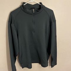 Nike Mens 1/4 Zip Pullover Jacket Large Black Logo