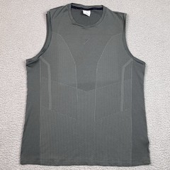 Gymshark Tank Top Shirt Men’s Size L Gray Athletic Gym Workout Muscle Large *
