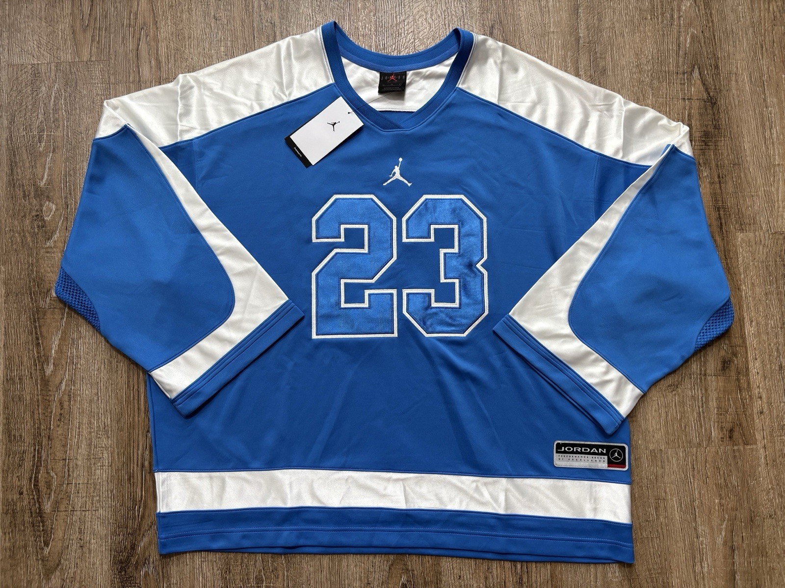 Nike Jordan Brooklyn Collegiate Hockey Jersey Blue Men’s Sz XL HV0109-459 gallery