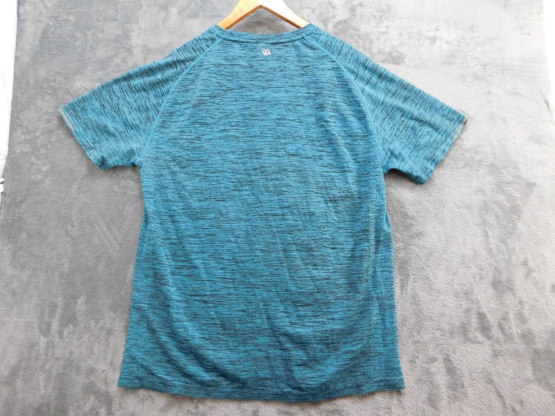 VRST Shirt Mens XL Blue Athletic Performance Short Sleeve Stretch Raglan Tee gallery