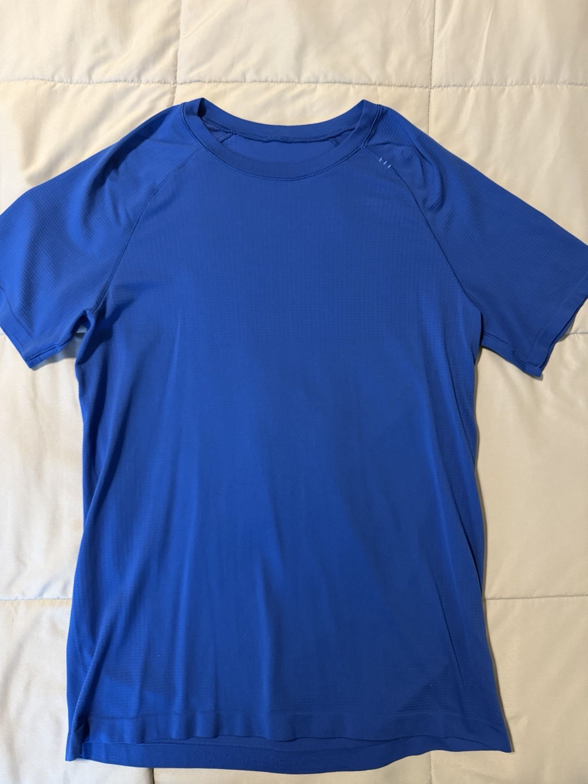 Lululemon Metal Vent Tech Men’s M Cobalt Blue Short Sleeve Shirt gallery