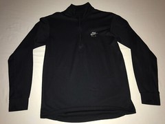 Vintage Nike F.I.T. 1/4 zip pullover Black Mens Size Large EUC!