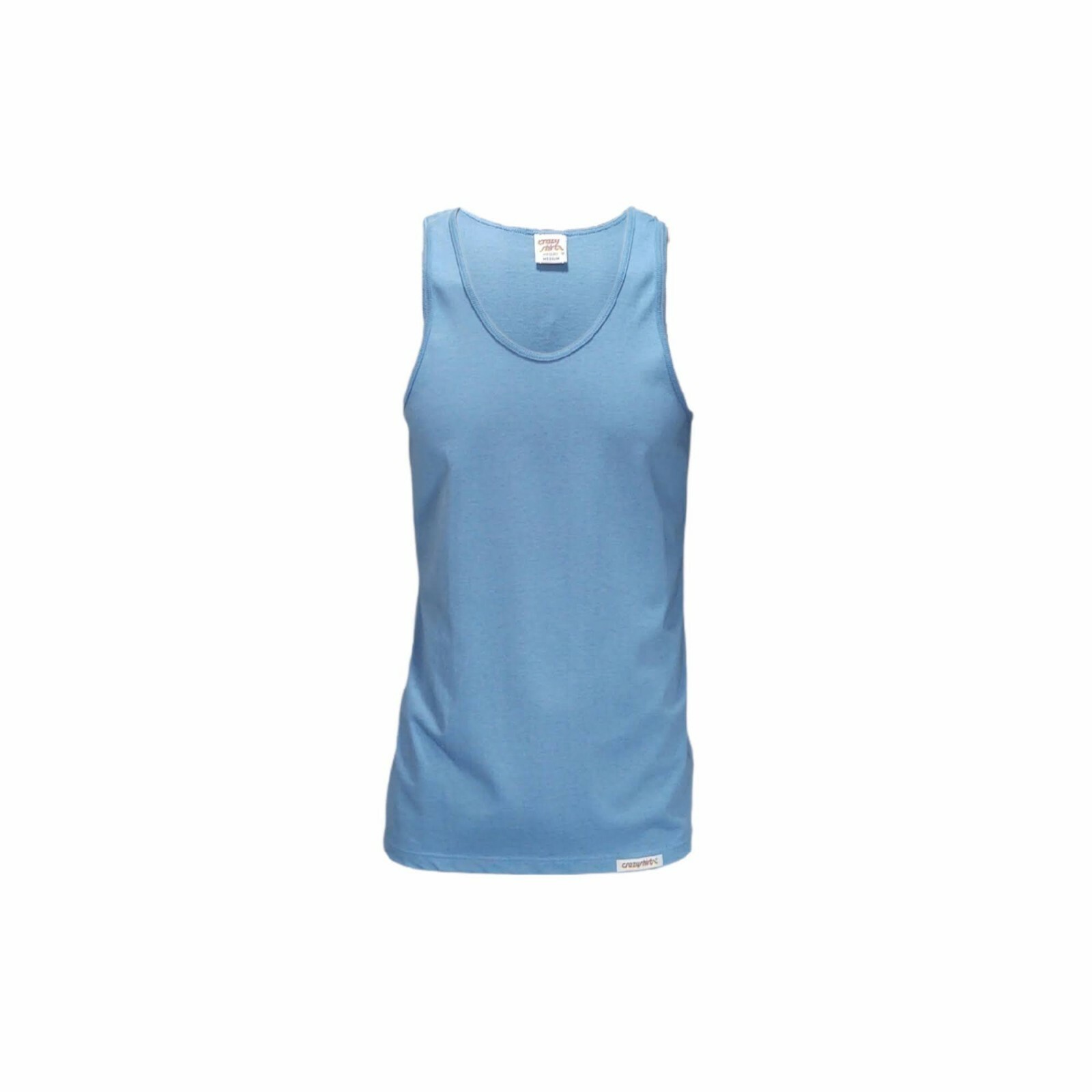 Mens Athletic CRAZY SHIRT Premium Tank Tops Gym Casual Small-XL USA Cotton VTG gallery