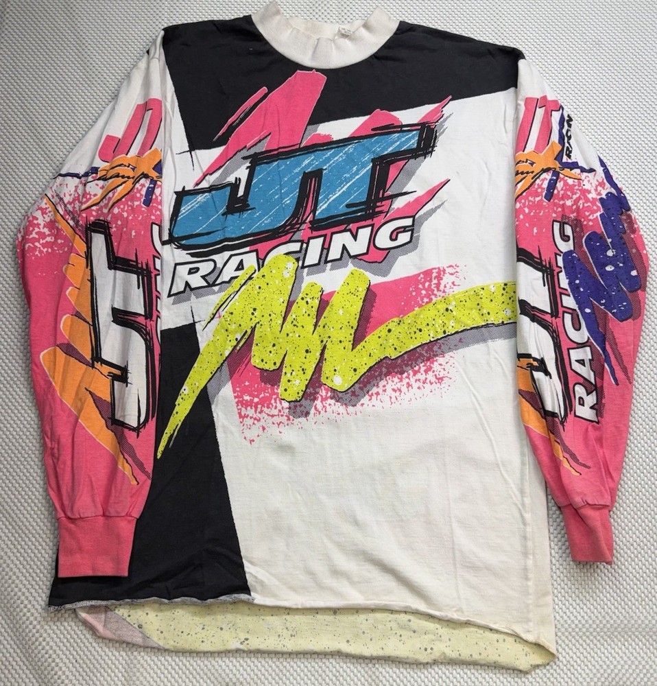 Vintage JT Racing Jersey Shirt Mens Motocross Made USA 1990s Medium