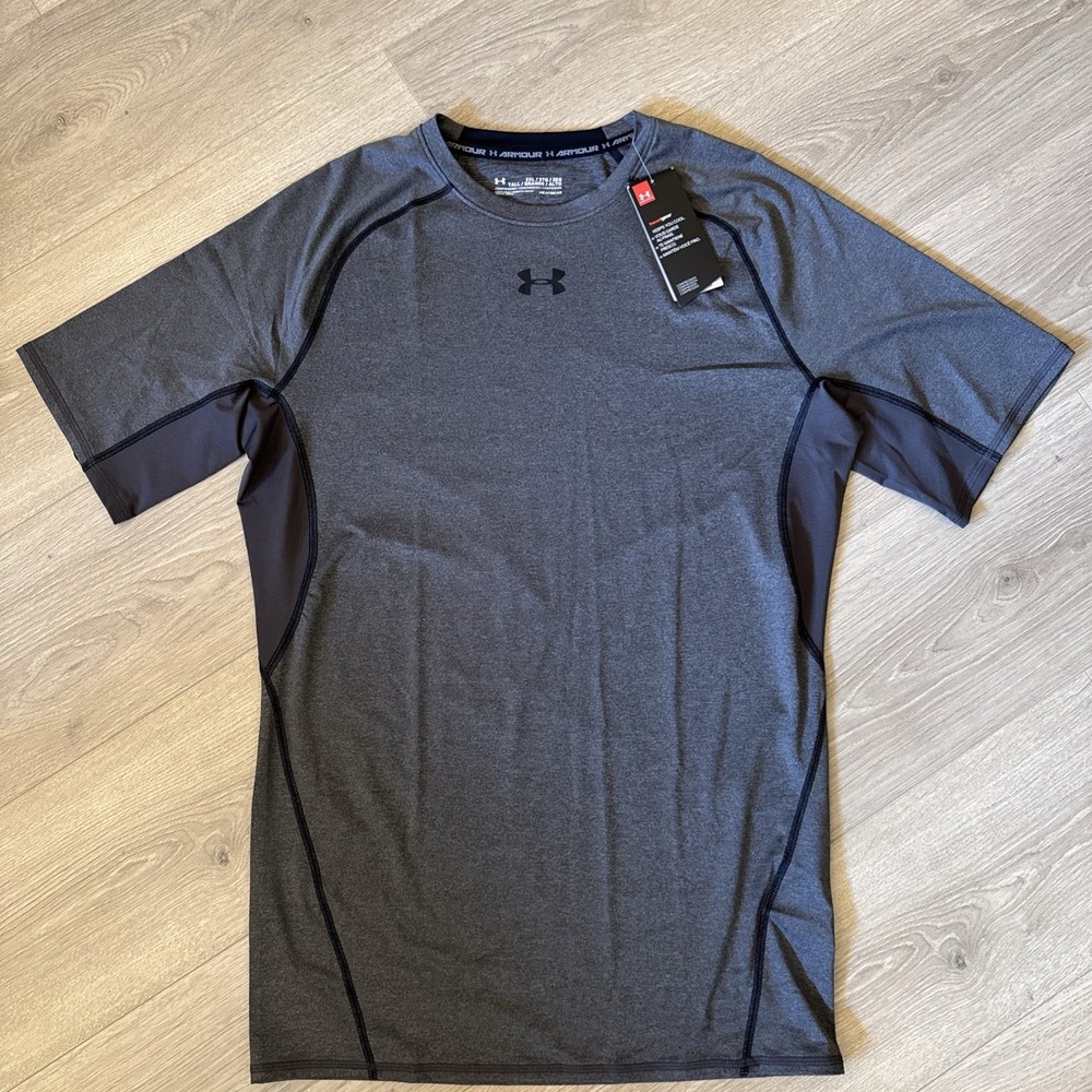 Under Armour Men's Compression T Shirt 1257468 UA HeatGear® Armour NWT Grey 2XL