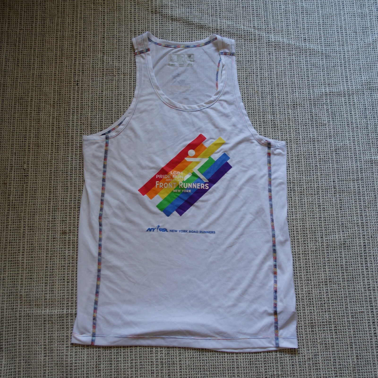 NEW BALANCE LGBT 2017 Pride Run NY MEN Small ATHLETIC RUNNING TANK TOP T SHIRT gallery
