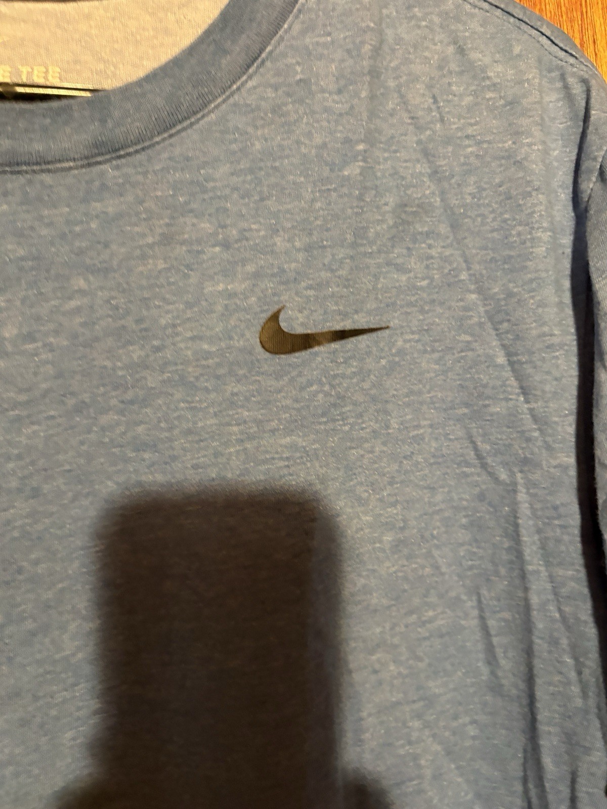 Nike Dri-Fit Basic T-Shirt Mens L Performance Tee Crewneck Light Blue gallery