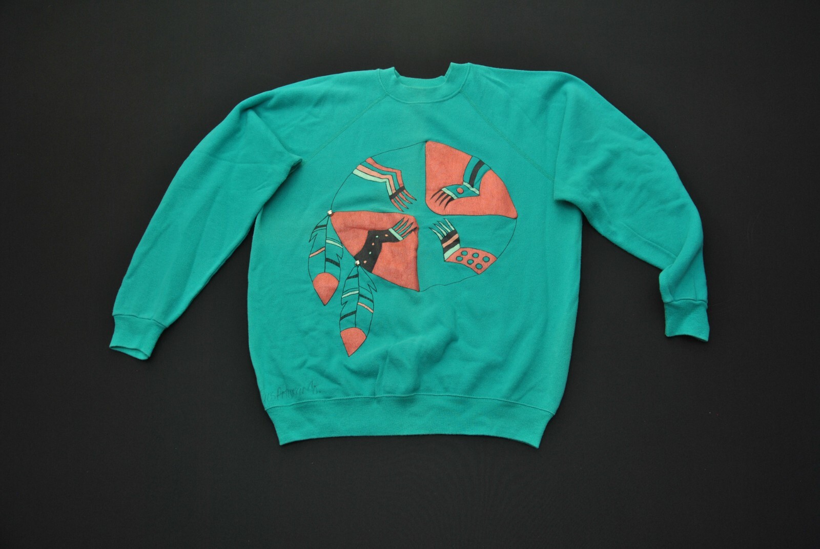 Jusfitwear Co Native American Sweatshirt Men L Large Hanes 5623T gallery