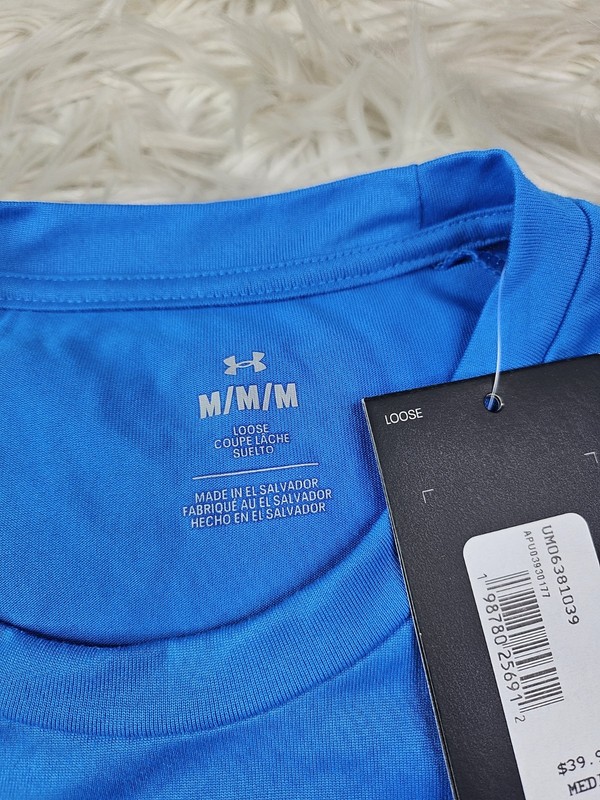Under Armour Alaska Explore The Last Frontier (M) NWT Blue Short Sleeve Shirt gallery