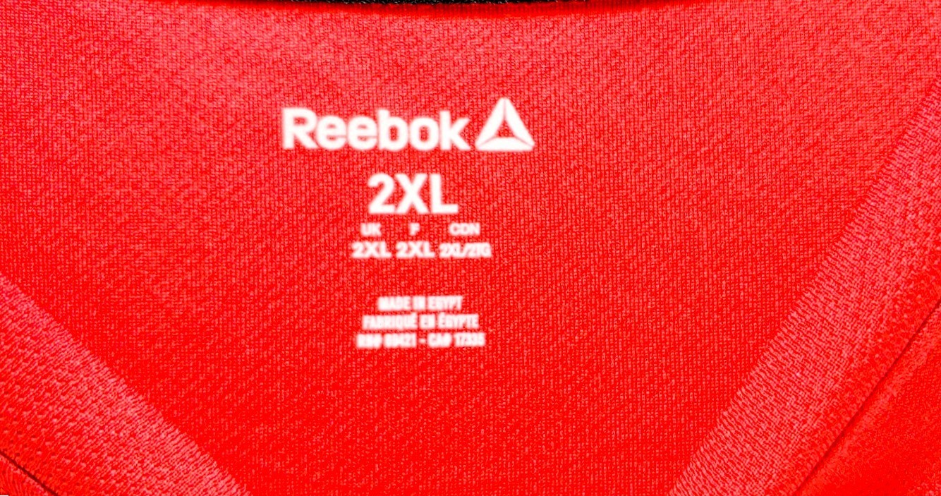 Reebok Dry Fit T SHIRT Mens Size XXL 2XL Red Short Sleeve Crew Neck! gallery
