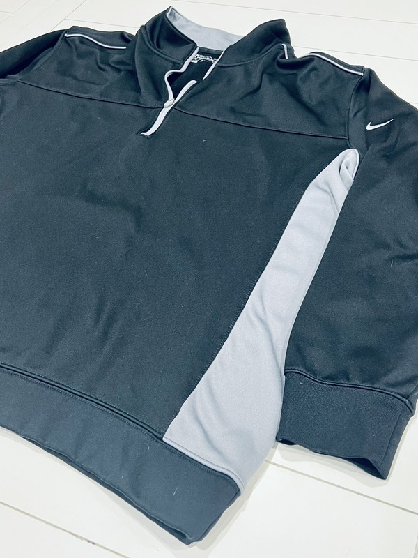 Nike Golf Quarter Zip Tour Perfomance Therma Fit Pullover Jacket Mens L Black gallery