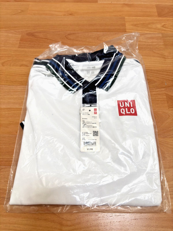 Uniqlo Tennis Kei Nishikori NK Dry EX Polo Shirt - Japan XL/US L - White gallery