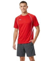 TYR Male Alliance Tech Tee Performance Wicking Breathable Red TMTTE6A Size Small