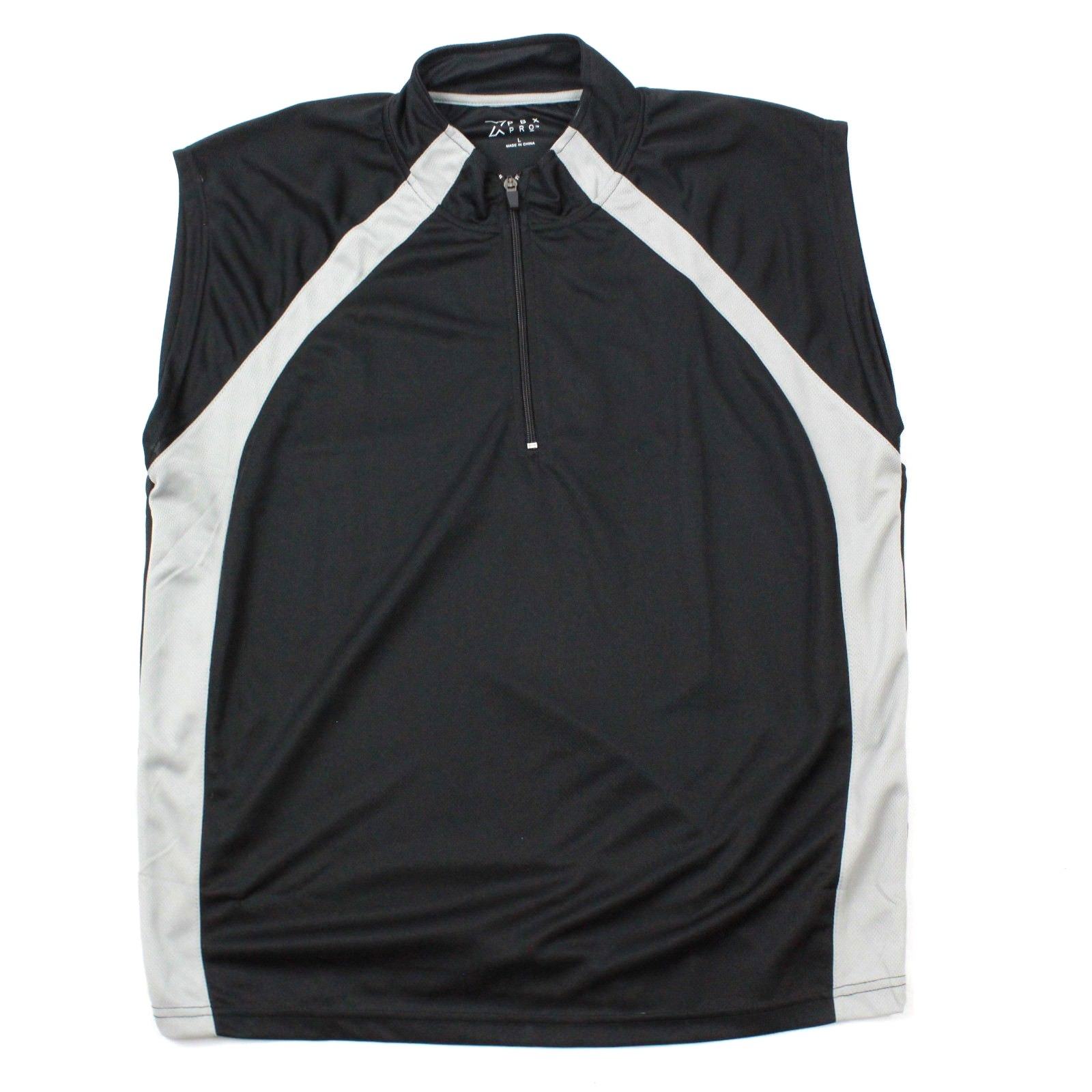 PBX PROP Athletic 1/2 Zip Sleeveless Gym Shirt Size Large Boating Tank Lake Time gallery