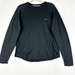 Patagonia Mens Capilene 3 Crew Base Layer Size Large Black Outdoor Performance