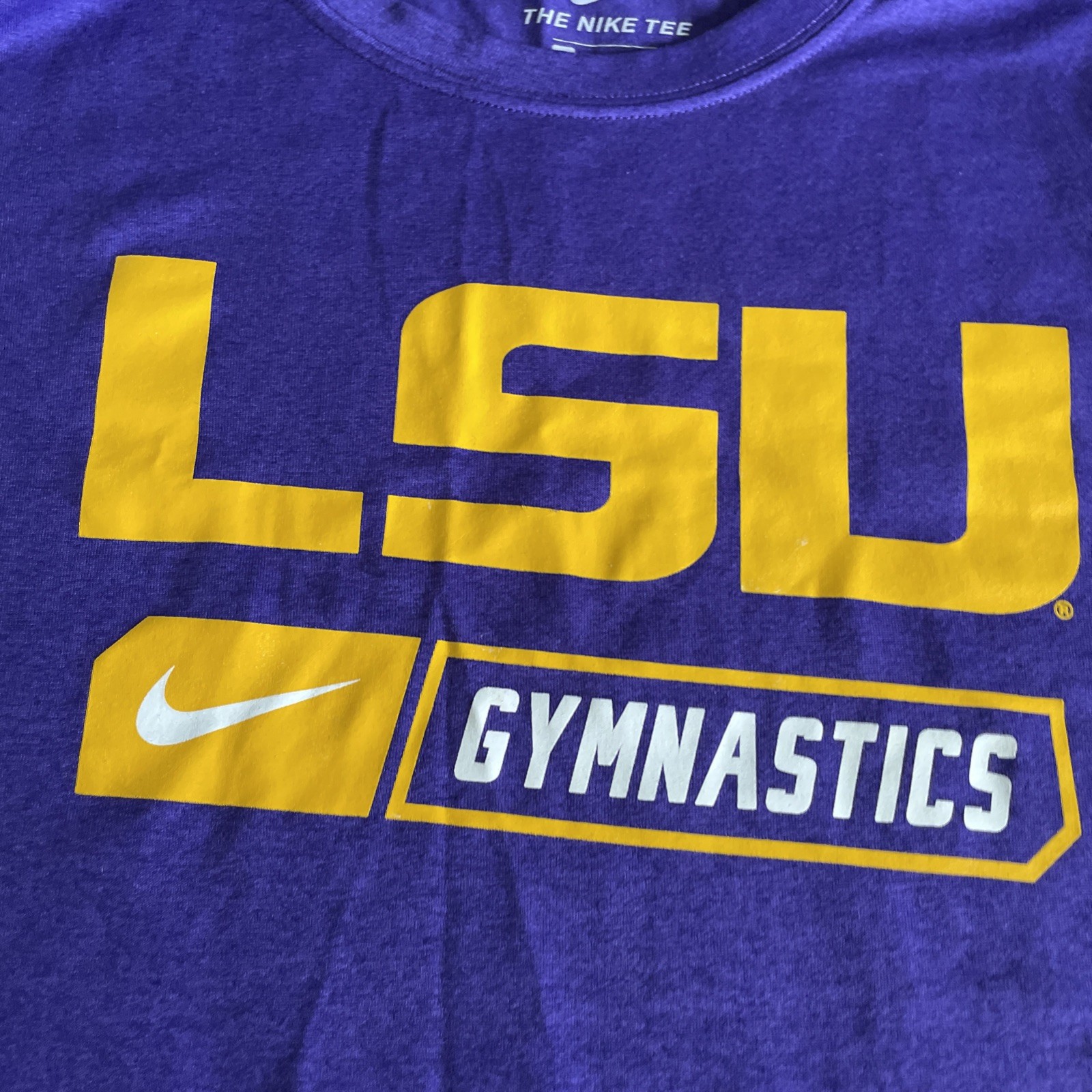 Nike LSU Tigers Gymnastics Large Purple Dri-FIT Athletic Livvy Dunne gallery