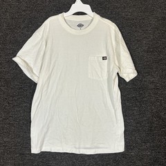 Dickies Men’s Size Medium 100% Cotton Plain White Short Sleeve Tee Shirt Pocket