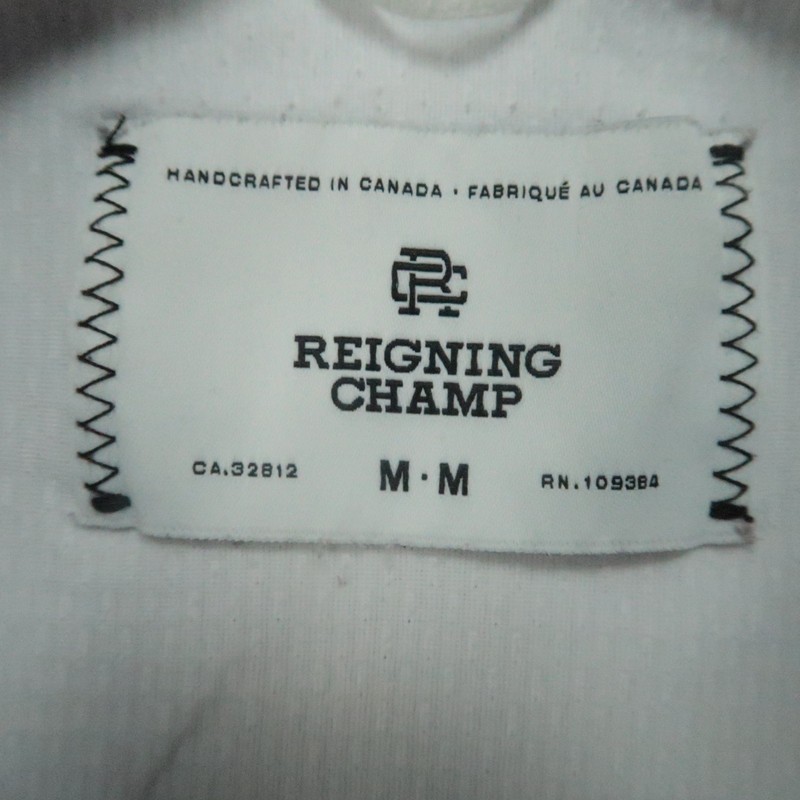 Reigning Champ Pullover Men Medium White Quarter Zip Textured Performance gallery