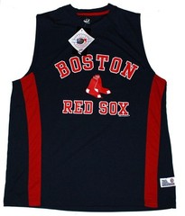 BOSTON RED SOX Stitches “Double Sox” Sleeveless TEE MENS MEDIUM NWT MLB