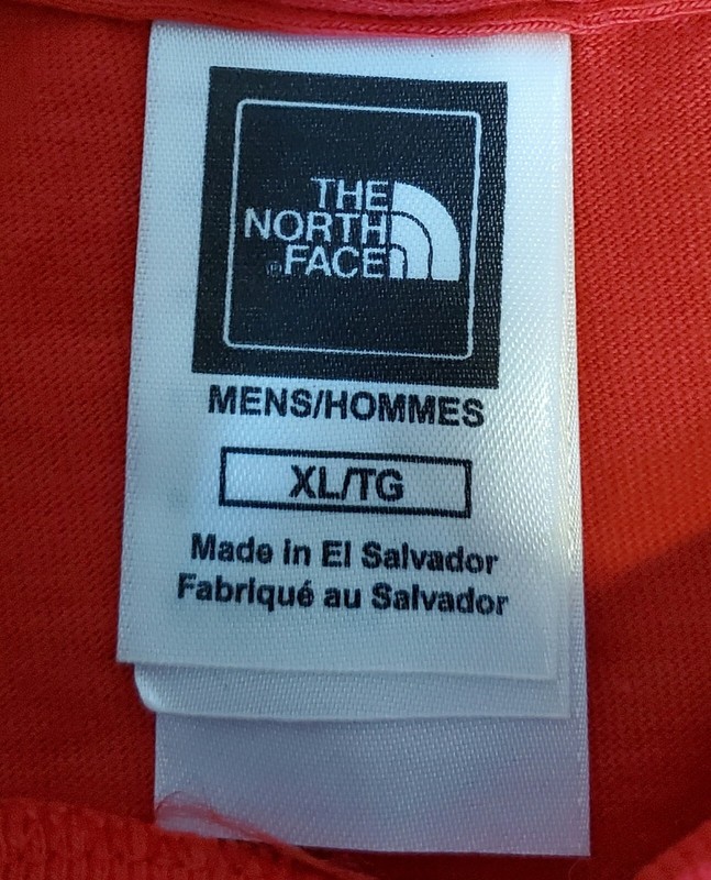 Vintage Men's The North Face Faded Graphic Half Dome Logo Red Shirt Size XL gallery