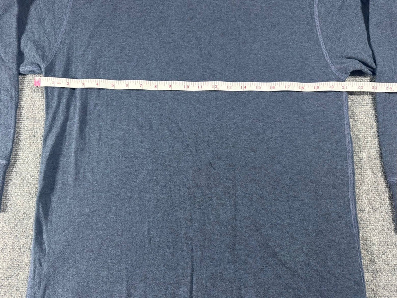 Vintage L.L.Bean Wool Blend Blue Thermal Base Layer Long Sleeve Canada - Men's L gallery